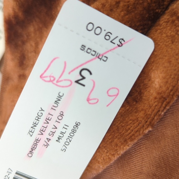 Chico's Zenergy Ombre Velvet Tunic 16 - Picture 16 of 16